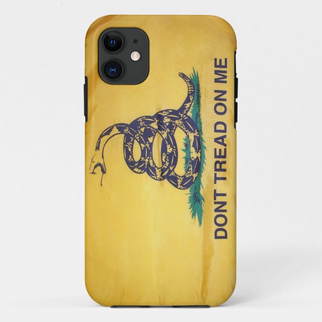 Treten Sie nicht auf mir Tee-Party-Flagge iPhone 5 Case-Mate iPhone Hülle (Rückseite)