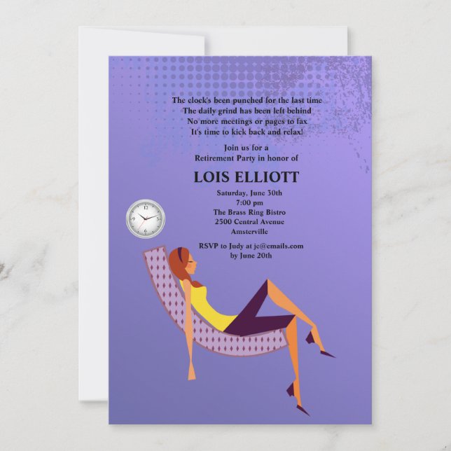 Treten Sie oben Ihr Fuß-weibliches Einladung (Vorderseite)