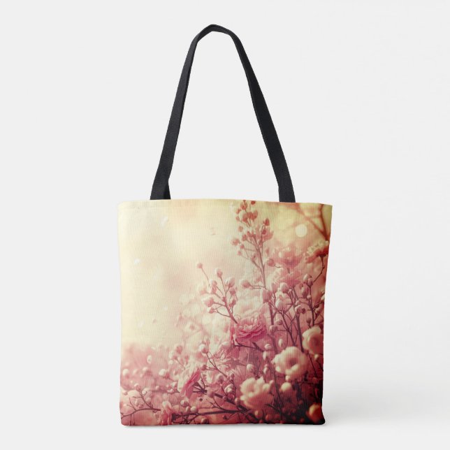 Treten Sie stilvoll mit wunderschönen rosa Blumen  (Rückseite)