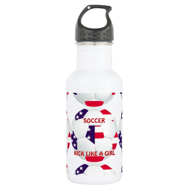 TRETEN Sie WIE ein MÄDCHEN ~ Trinkflasche (Vorderseite)