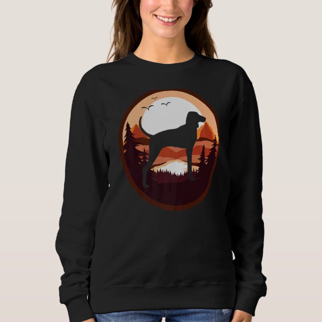 Treten Walker Konhunde Hund Retro 2 Sweatshirt (Vorderseite)
