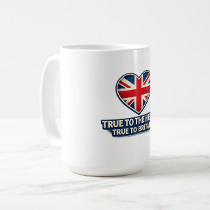 Treu dem Herzen, treu Großbritannien – Union Jack Kaffeetasse
