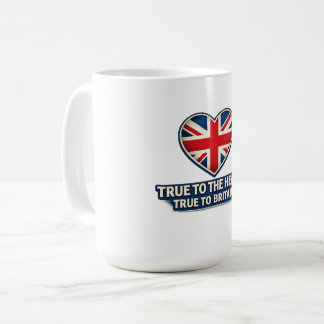 Treu dem Herzen, treu Großbritannien – Union Jack Kaffeetasse