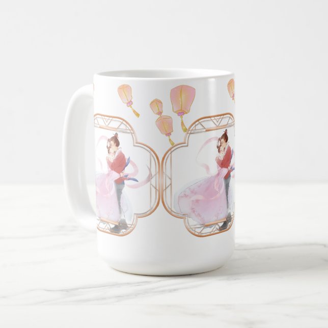 Treue Liebe im Osten" Kaffeetasse (Vorderseite Links)