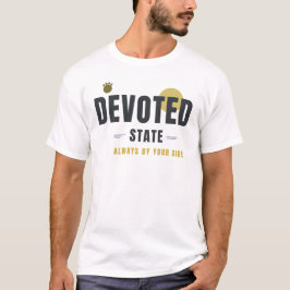 TREUE STAAT – Hundeliebhaber Geometrische Typograf T-Shirt