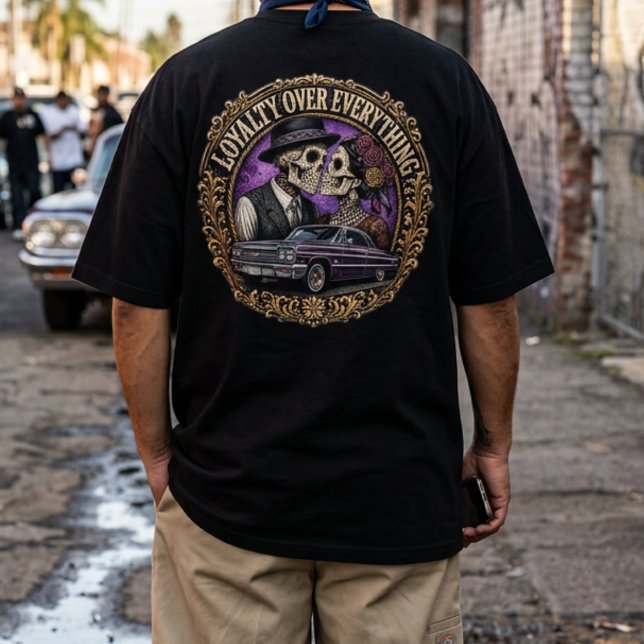 Treue über alles Rückschlag  T-Shirt (Loyalty over everything Back hit T-Shirt)
