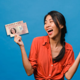 Treuekarte 10 Punch Crown Rose Gold QR Foto Visitenkarte