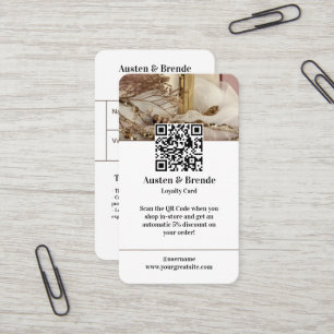 Treuekarte - Foto-zentriertes Design für Schönheit Visitenkarte