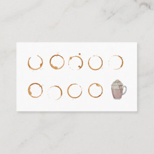 Treuekarte für Coffee Shop Business Card Visitenkarte