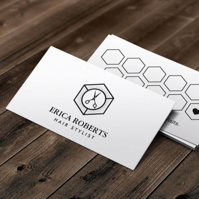 Treuekarte | Minimalistischer Friseursalon (Von Creator hochgeladen)