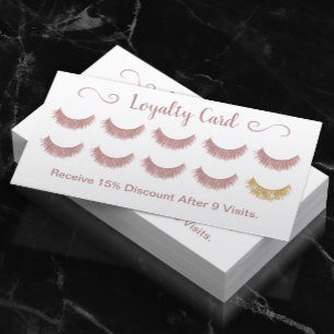 Treuekarte   Rose Gold Eyelashes Lash Bar Makeup