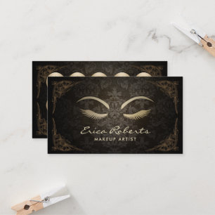 Treuekarte Visagist Vintage Damask Salon