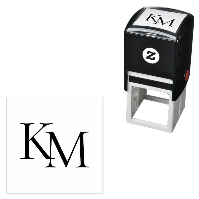 Treuekarten Geschäft Anfangsbuchstaben Monogramm-L Permastempel (Beispiel)
