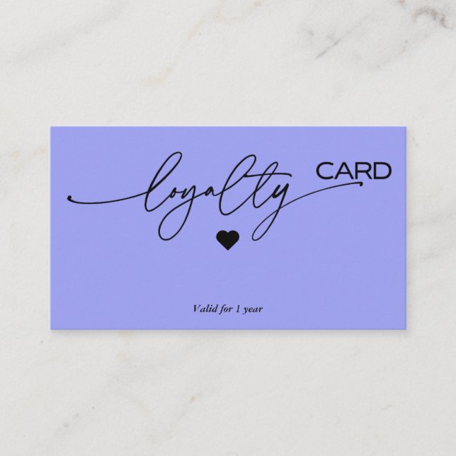 Treuekartenstrategie für die Kundenbindung Visitenkarte (Vorderseite)