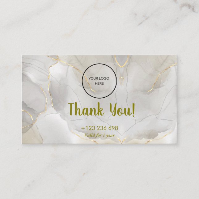 Treuekartenstrategie für die Kundenbindung Visitenkarte (Vorderseite)