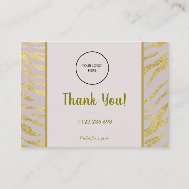 Treuekartenstrategie für die Kundenbindung Visitenkarte (Vorderseite)