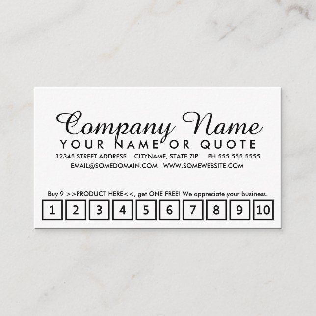 Treueprogramm für schöne Blume Treuekarte (Vorderseite)