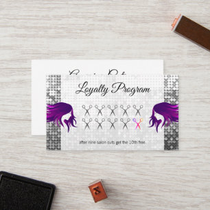 Treueprogramm / Sequin / Salon-Schere Treuekarte