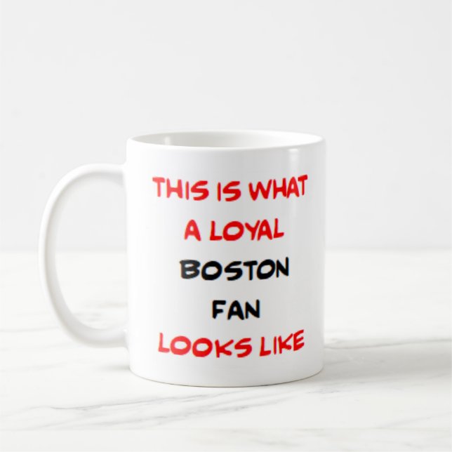 treuer Boston-Fan Kaffeetasse (Links)