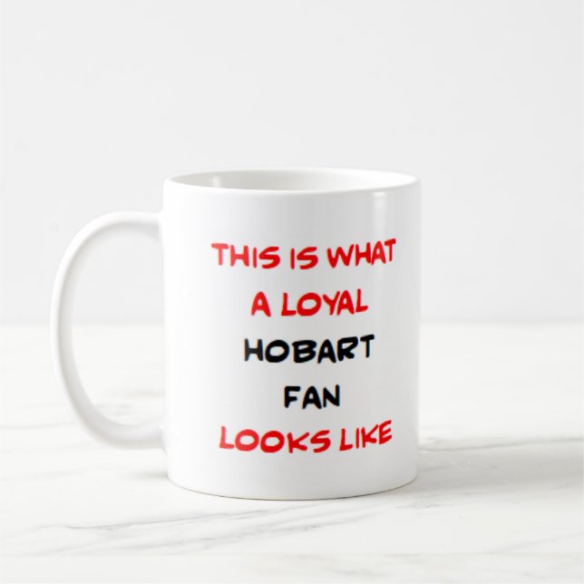 treuer Hobart-Fan Kaffeetasse (Links)