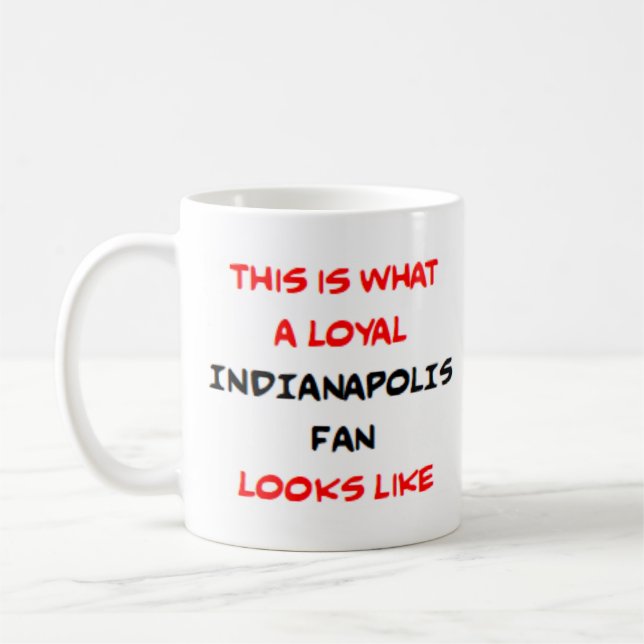 treuer Indianapolis-Fan Kaffeetasse (Links)