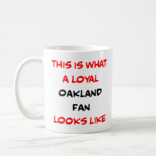 treuer Oakland-Fan Kaffeetasse