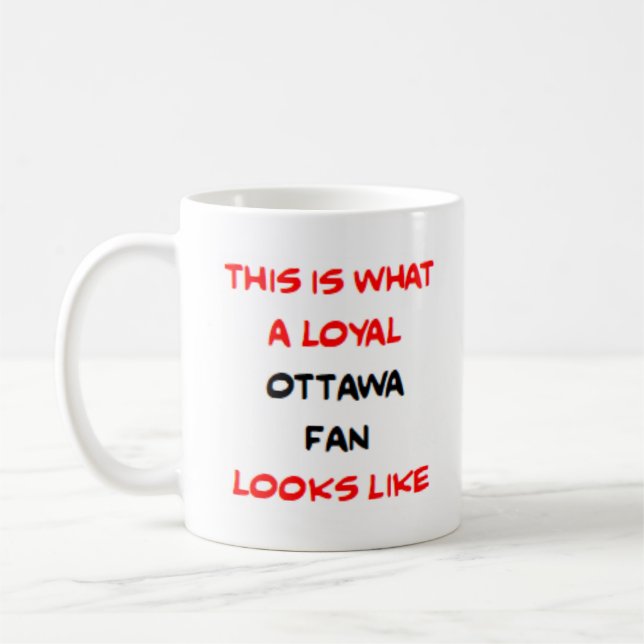 treuer Ottawa-Fan Kaffeetasse (Links)