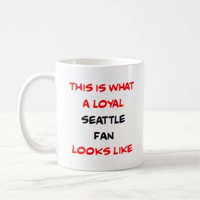 treuer Seattle-Fan Kaffeetasse (Links)