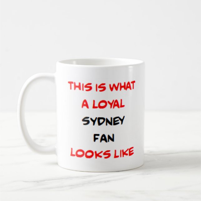 treuer Sydney-Fan Kaffeetasse (Links)