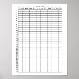 Treuhandblätter für Monate des Jahres Poster