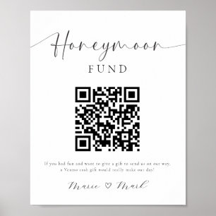 Treuhandfonds QR Code-Zeichen Poster