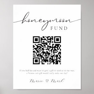 Treuhandfonds QR Code-Zeichen Poster