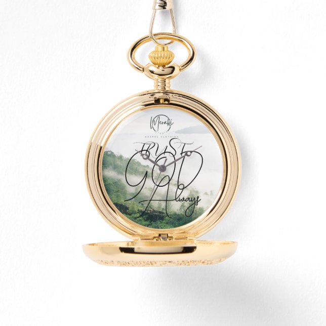 Treuhandgott immer Taschenuhr Armbanduhr (Vorderseite)