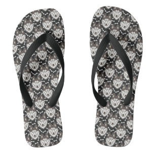Treuherziger Siberian Husky Arktischer Schlittenhu Flip Flops