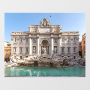 Trevi-Brunnen am frühen Morgen - Rom, Italien Fensteraufkleber