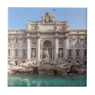 Trevi-Brunnen am frühen Morgen - Rom, Italien Fliese