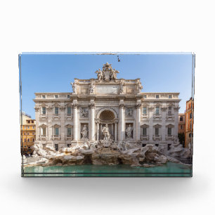 Trevi-Brunnen am frühen Morgen - Rom, Italien Fotoblock