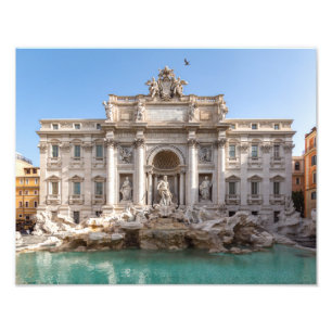 Trevi-Brunnen am frühen Morgen - Rom, Italien Fotodruck