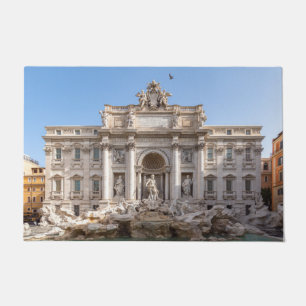 Trevi-Brunnen am frühen Morgen - Rom, Italien Fußmatte