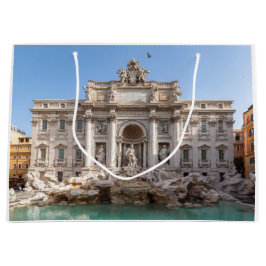 Trevi-Brunnen am frühen Morgen - Rom, Italien Große Geschenktüte
