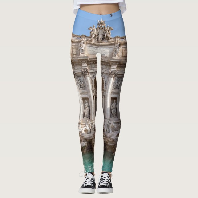 Trevi-Brunnen am frühen Morgen - Rom, Italien Leggings (Vorderseite)
