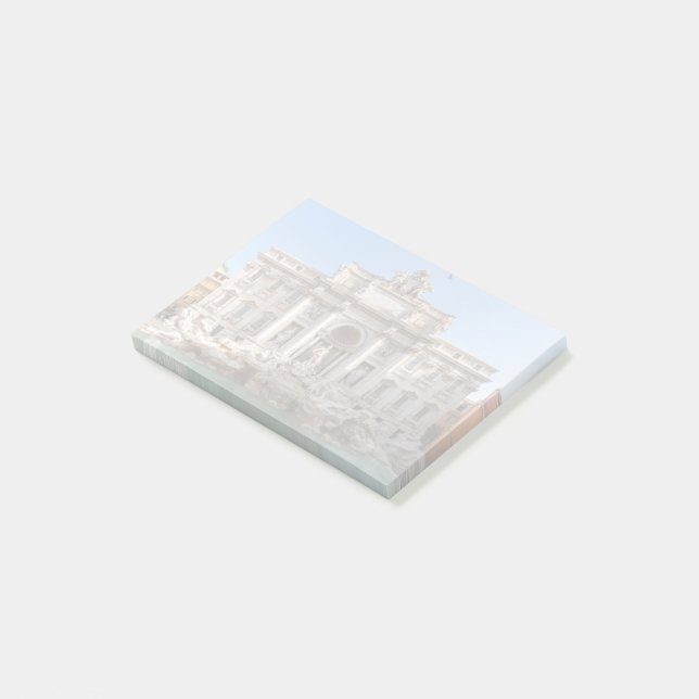 Trevi-Brunnen am frühen Morgen - Rom, Italien Post-it Klebezettel (angewinkelt)