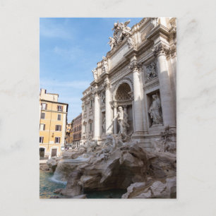 Trevi-Brunnen am frühen Morgen - Rom, Italien Postkarte
