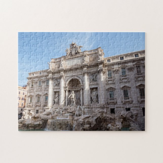 Trevi-Brunnen am frühen Morgen - Rom, Italien Puzzle (Horizontal)