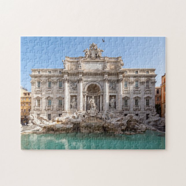 Trevi-Brunnen am frühen Morgen - Rom, Italien Puzzle (Horizontal)