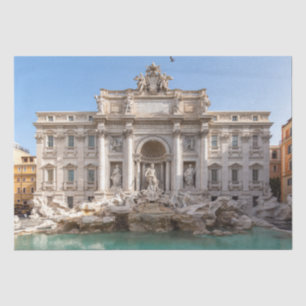 Trevi-Brunnen am frühen Morgen - Rom, Italien Seidenpapier