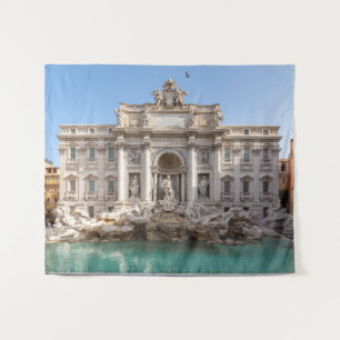 Trevi-Brunnen am frühen Morgen - Rom, Italien Wandteppich