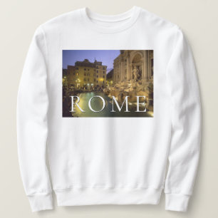 Trevi-Brunnen bei Nacht Rom, Latium, Italien Sweatshirt
