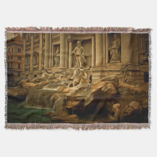 Trevi-Brunnen, der Rom malt Decke