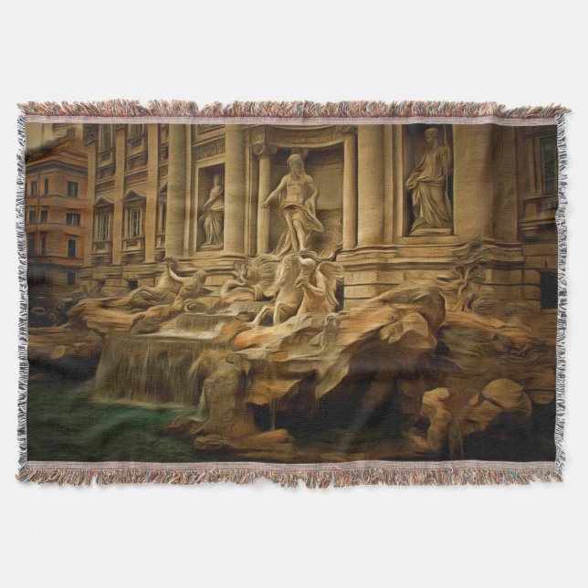 Trevi-Brunnen, der Rom malt Decke (Vorderseite)